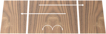 Centre Jointed veneer