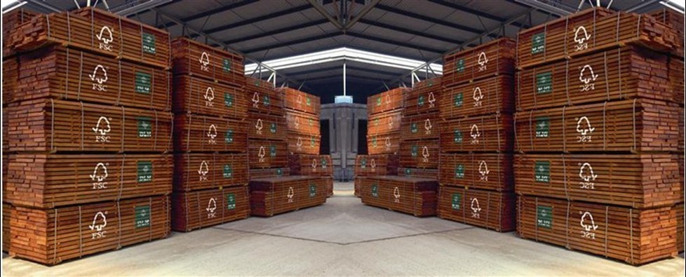 FSC Hardwood Timber warehouse