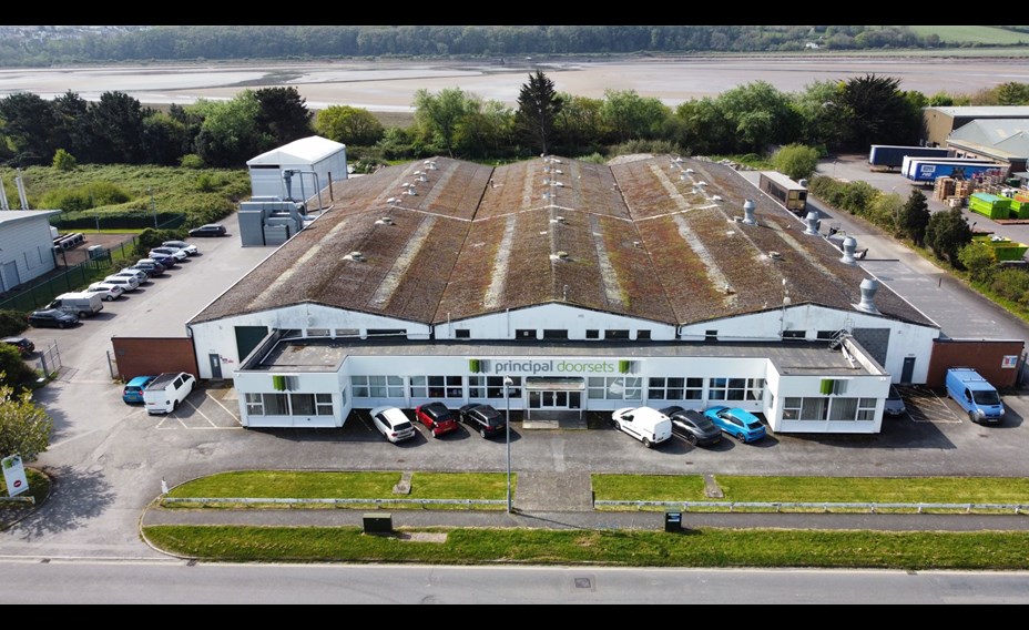 Factory from Drone 80,000 sq ft